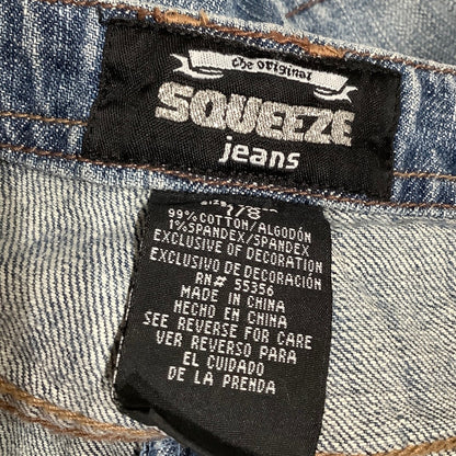 Squeeze Kids Blue Jeans 7/8 - Boho, Vintage, Distressed Aesthetic