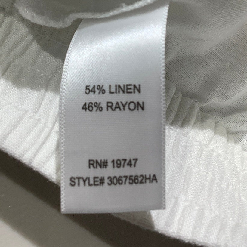 Land N Sea Linen Straight Leg Pants Women’s Size Small— Lightweight, Resort, NWT
