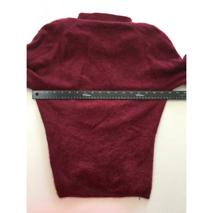 Prive Maroon Cashmere Sweater  Size L - Classic, Elegant, Cozy