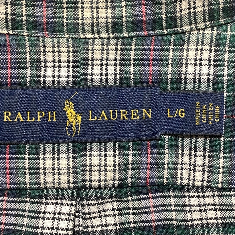 Ralph Lauren Plaid Button Down Shirt Men’s L — Preppy, Casual, Classic
