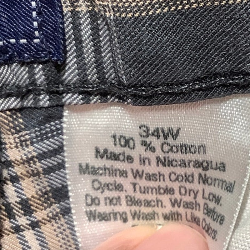 Saddlebred Plaid Shorts Men's Size 34W — Flat Front, Casual, Classic