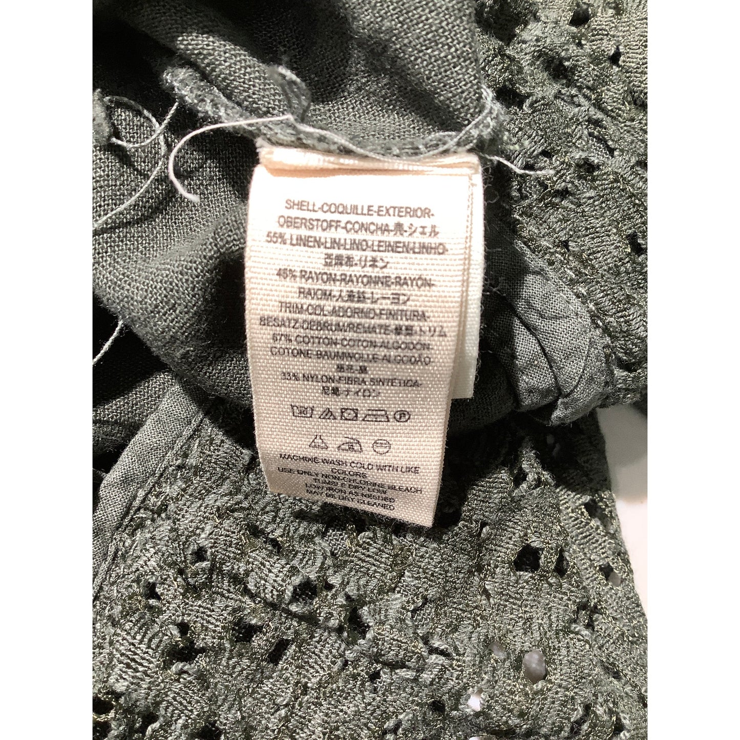 Free People Emilia Military Jacket Women’s Medium — Boho, Victorian, Ruffle Lace