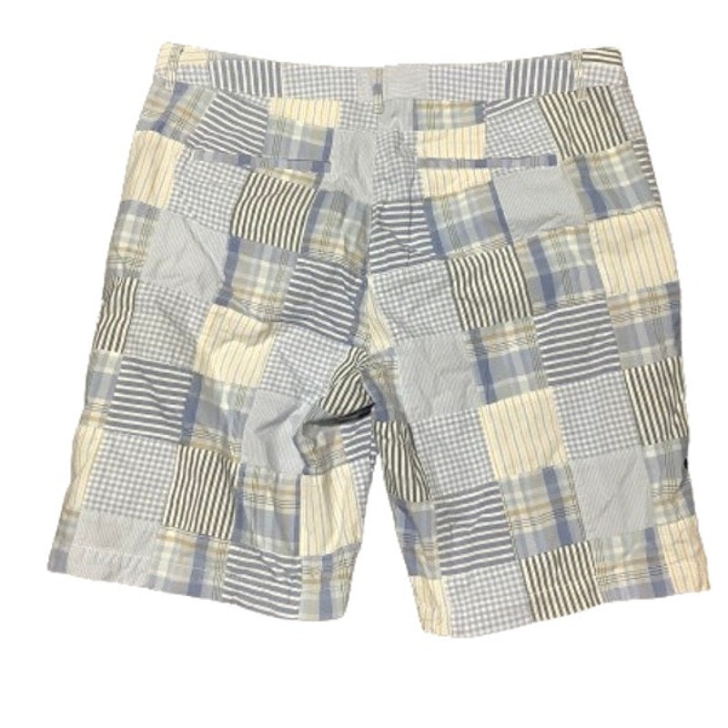 L.L. Bean Favorite Fit Blue Patchwork Shorts 16 - Preppy, Classic, Summer Style