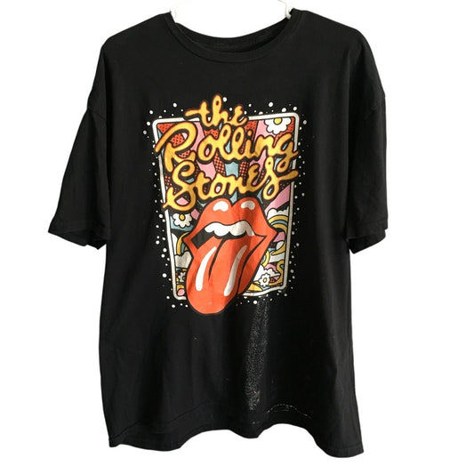 The Rolling Stones Black T-Shirt Size XL – Iconic, Edgy, Comfortable
