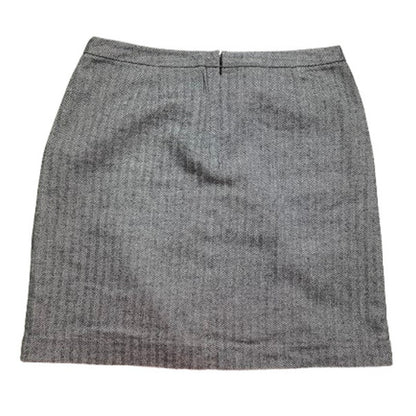 L.L. Bean Gray Black Herringbone Skirt Women’s Size 14 – Classic, Work, Casual
