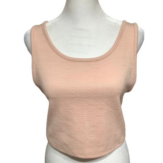 ROXY Peach Weave Gauze Tank, Beach, Casual, Summer, Size XL