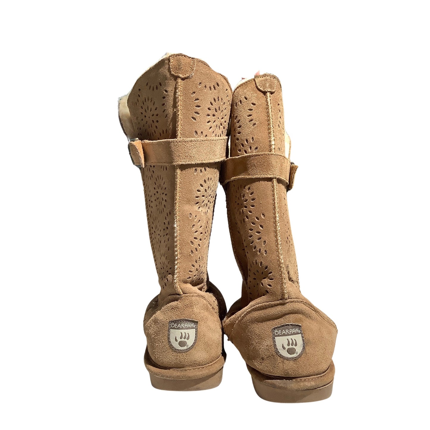 Bearpaw Tall Winter Boots Women Size 10 Brown  — Cozy, Boho, Winter
