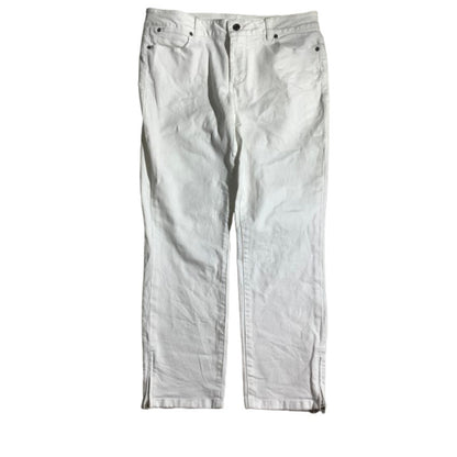 Talbots Signature Crop Pants Women’s Size 10 – White, Stretch, Casual