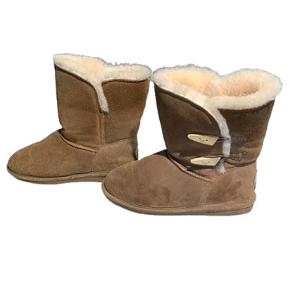 Bearpaw Abigail Suede Fur Lined Boots Women’s Size 9 – Cozy, Winter, Casual