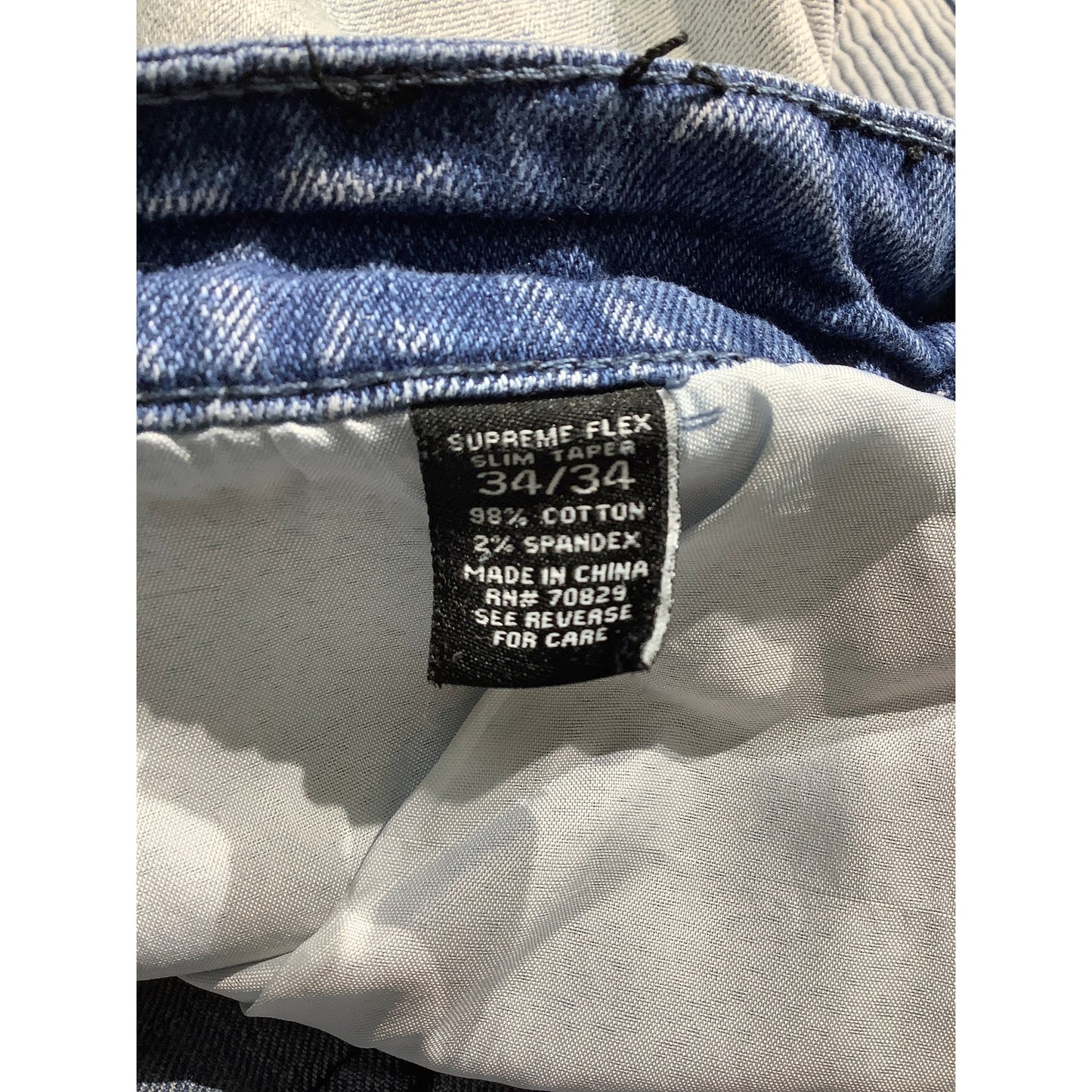 Rue 21 Acid Wash Jeans Men’s Size 34W x 34L – Distressed, Moto, Slim Taper
