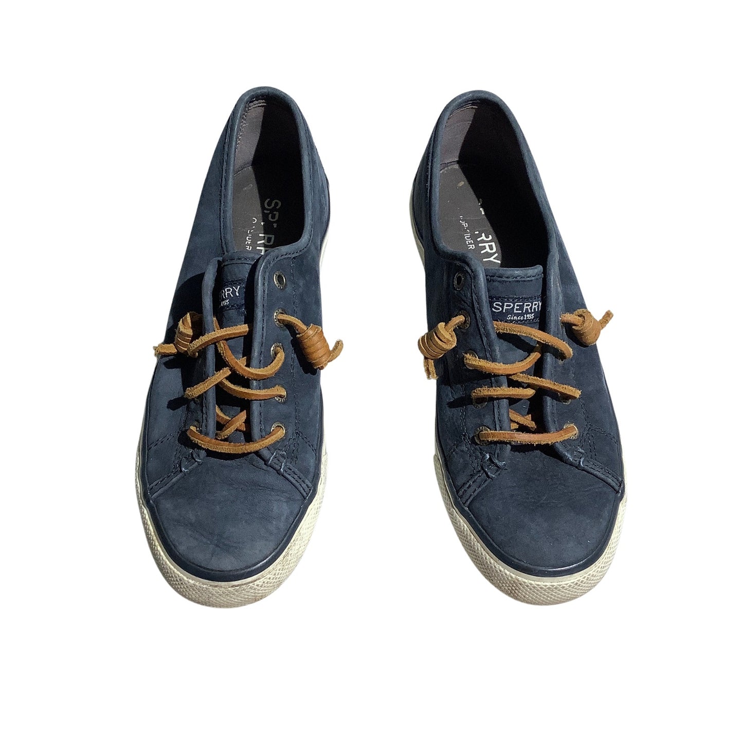 Sperry Top-Sider Leather Boat Shoes Women’s 8M — Barrel Tie, Casual, Nautical
