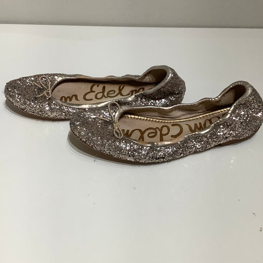 Sam Edelman Rose Gold Glitter Flats Size 8.5 - Coquette, Feminine, Party