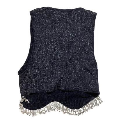 Zara Girls Black Sleeveless Crop Top Size XS — Party, Glam, Trendy