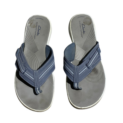 Clarks Cloudsteppers Brinkley Flip Flops Women’s 8 — Casual, Comfort, Summer
