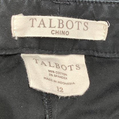 Talbots Black Wide Leg Chino Pants Size 12 - Office, Professional, Classic