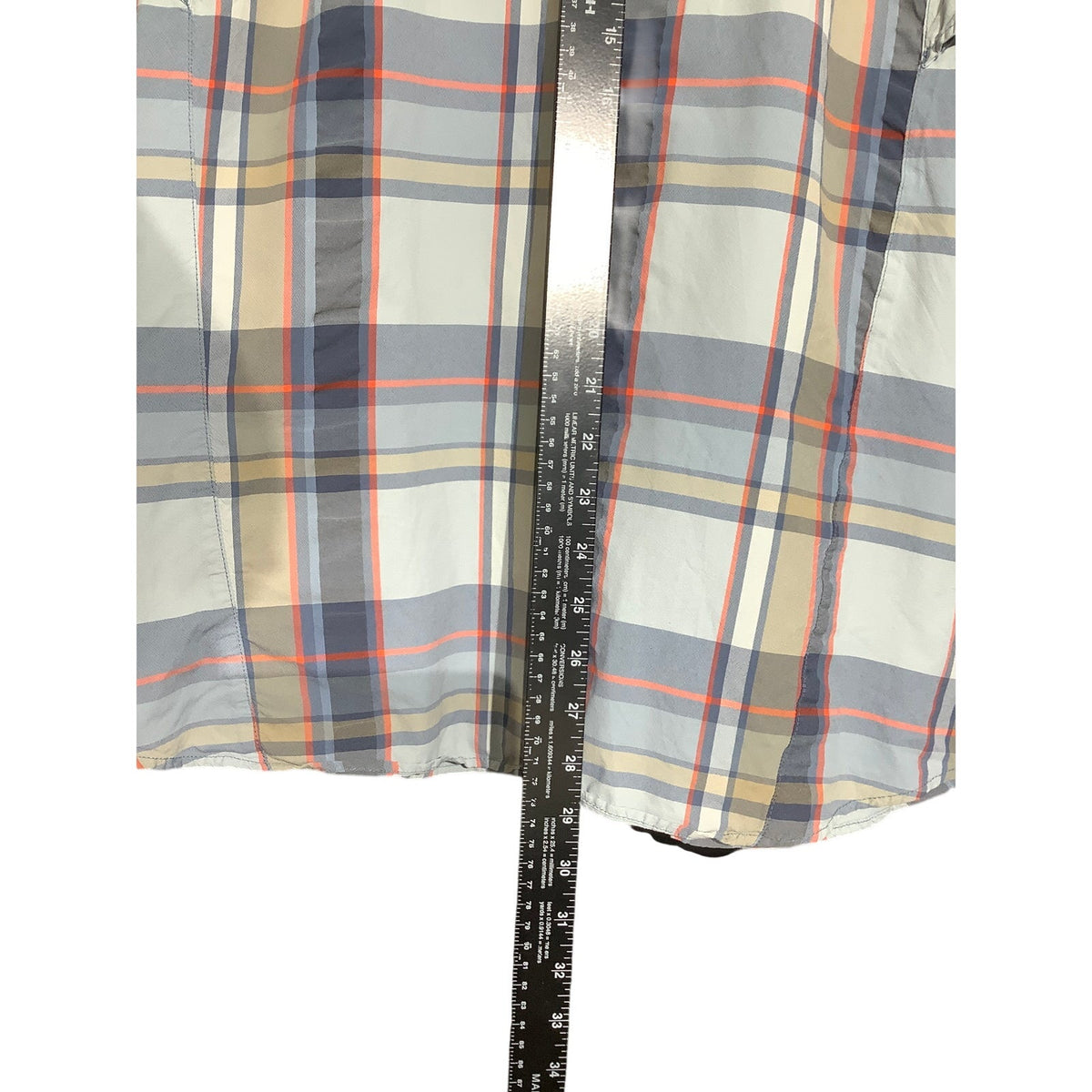 Columbia PFG Men's S Blue Plaid Performance Fishing Button Down Outdoor