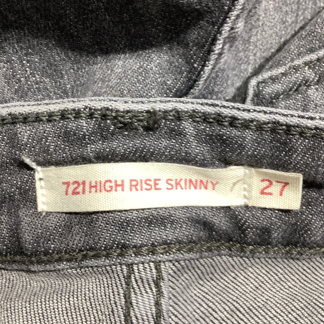 Levi’s 721 High Rise Skinny Jeans Women’s Sz 27 — Distressed, Streetwear, Modern