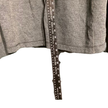 Eddie Bauer Dark Gray Waffle Knit Shirt Men’s M — Outdoor, Hiking, Thermal