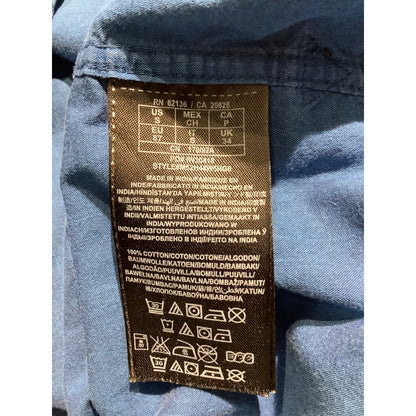 Guess Blue 100% Cotton Popover Shirt Men’s S — Casual, Preppy, Coastal
