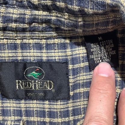 RedHead Men’s Medium Plaid Flannel Shirt — Casual, Outdoor, Workwear