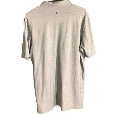 TravisMathew Striped Golf Polo Men’s Large — Performance, Short Sleeve, Casual