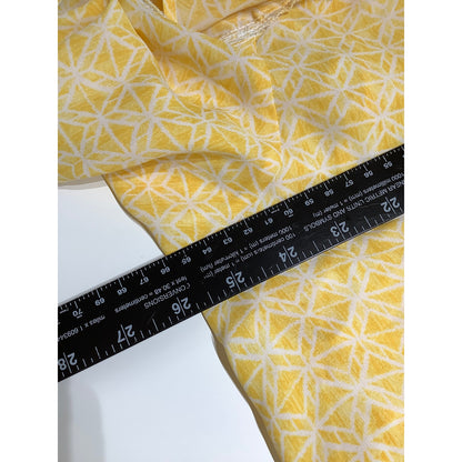 Catherines Yellow Geometric Print Top 2X 22/24W – Boho, Feminine, Summer-Ready