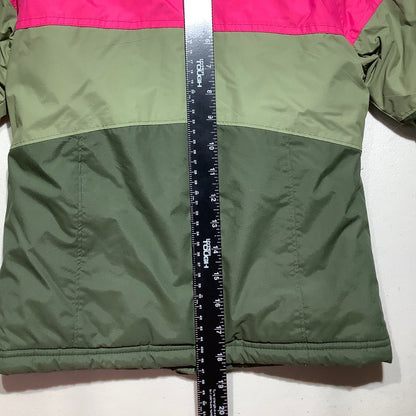 Columbia Colorblock Winter Jacket Kids 6/6X — Hooded, Insulated, Ski Coat
