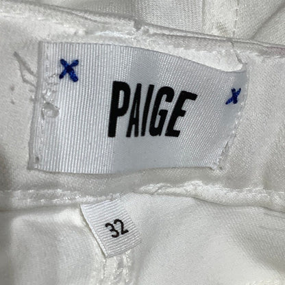 Paige Verdugo Crop White Jeans Size 32 - Minimalist, Comfortable, Versatile