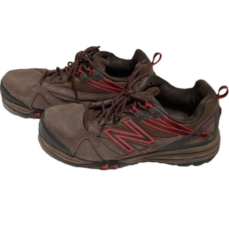 New Balance Men's 9 Brown & Red Trail Running Shoes - Outdoor, Athletic, Comfy