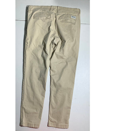 Ben Sherman Men's 34x32 Khaki Slim Fit Stretch Chino Pants