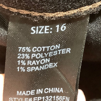 Fashion Nova Super Flare Jeans Women’s 16 — High Rise, Raw Hem, Statement Style