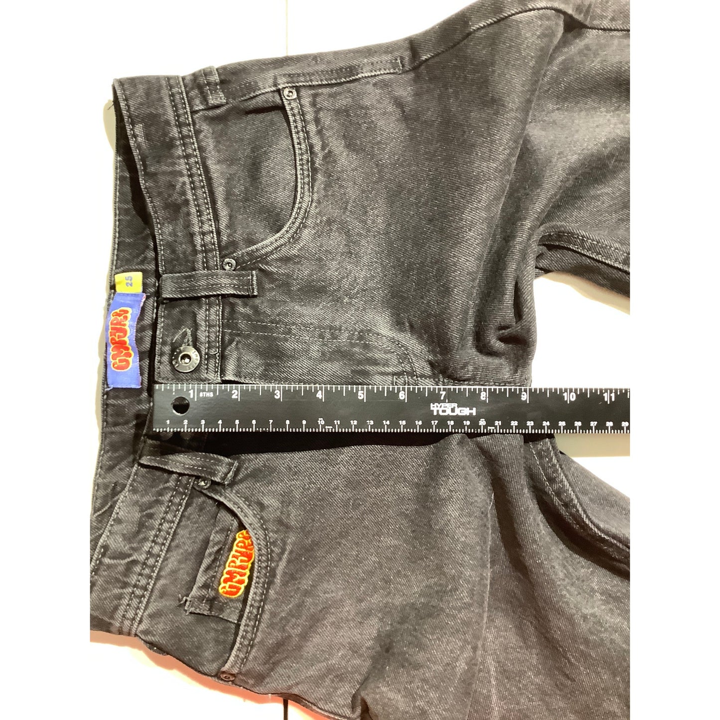 Empyre Black Straight Leg Jeans Youth Size 25 — Skate, Y2K, Grunge