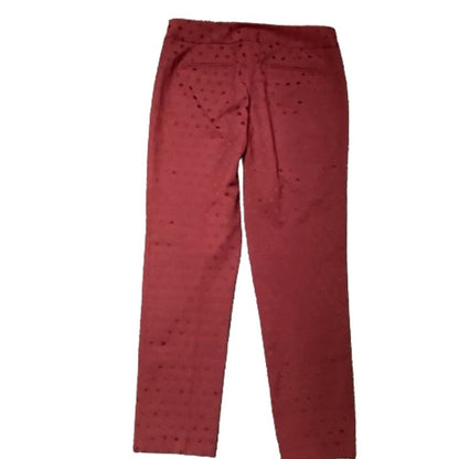 Talbots Signature Red Polka Dot Pants, Size 6 - Classic, Preppy, Elegant