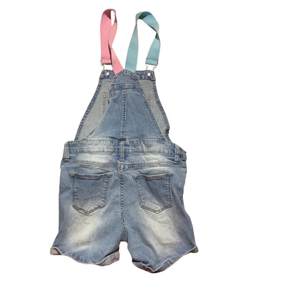 Vigoss Denim Short Overalls Child Size M (9–10) — Casual, Adjustable, Classic