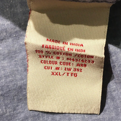Guess Light Blue Button-Up Shirt Size XXL - Western, Cottagecore, Artsy