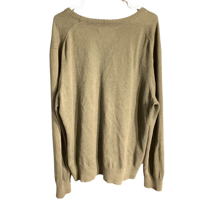 Eddie Bauer V-Neck Sweater Men’s Size Large — Cashmere Blend, Soft Knit, Classic
