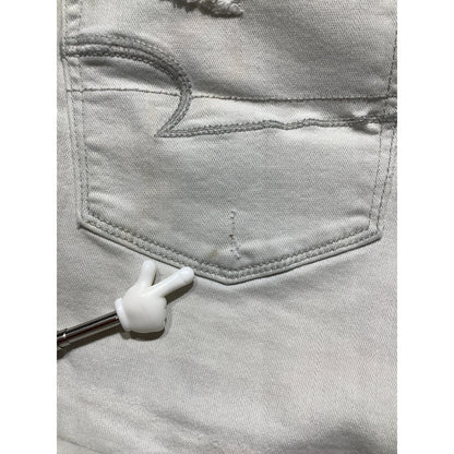 American Eagle Denim Shorts Women’s Size 12 — Super Stretch, Raw Hem, Casual