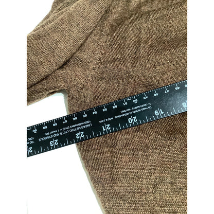 Turnbury Men's Brown Merino Wool Sweater, Size XL – Classic, Minimalist, Cozy