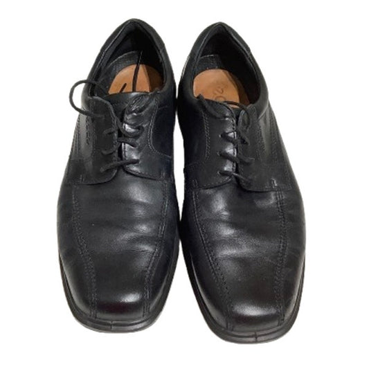 ECCO Men's Black Square Toe Shoes 44 – Comfortable, Arch Support, Lightweight
