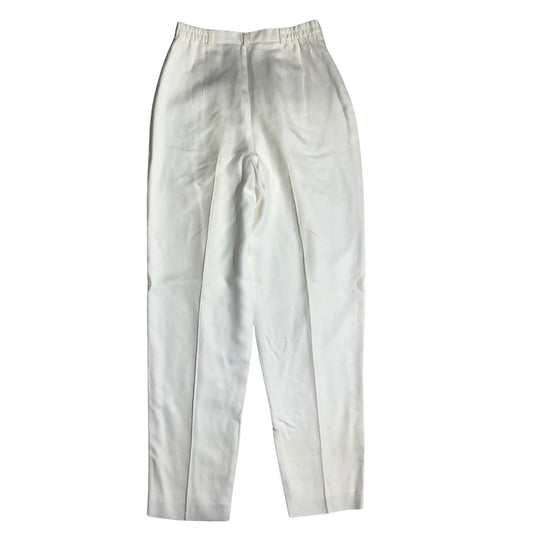 Susan Bristol Pleated Dress Trousers Women 6 — Linen Blend, Classic, Elegant