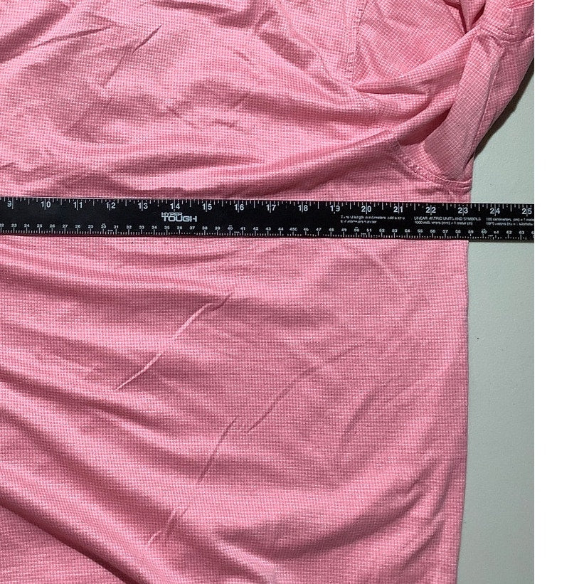 Peter Millar Men’s Large Pink 100% Cotton Golf Polo — Preppy, Classic, Golf