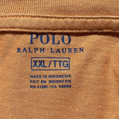 Polo Ralph Lauren V-Neck T-Shirt Men's Size XXL Orange — Classic, Preppy, Casual