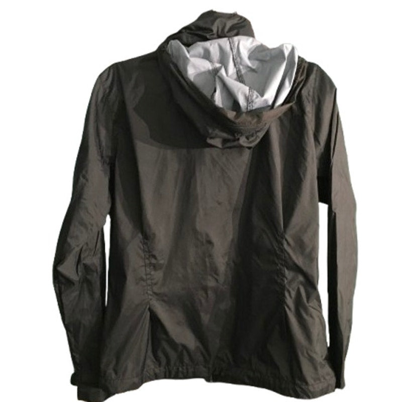 Columbia Black Hooded Windbreaker Jacket Size L - Outdoor, Sporty, Casual