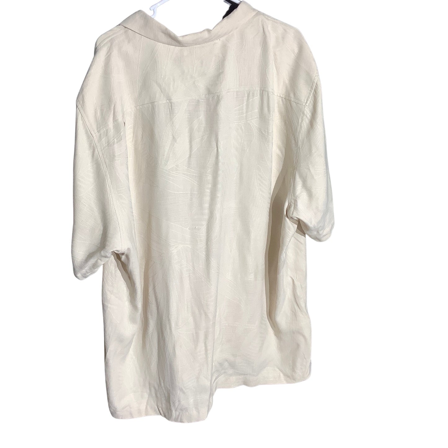 Tommy Bahama Cream 70% Silk Camp Shirt Men’s XXL — Resort, Coastal, Tropical