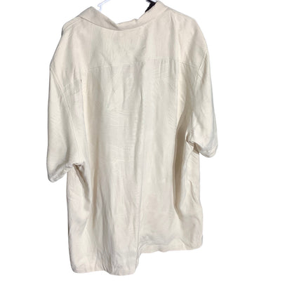 Tommy Bahama Cream 70% Silk Camp Shirt Men’s XXL — Resort, Coastal, Tropical