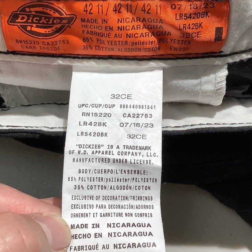 Dickies Flex Black Cargo Shorts Men’s Size 42 — Workwear, Utility, Outdoor