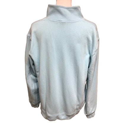 Mod-o-Doe Cyan Quarter-Zip Sweatshirt Activewear Athleisure Loungewear Comfy