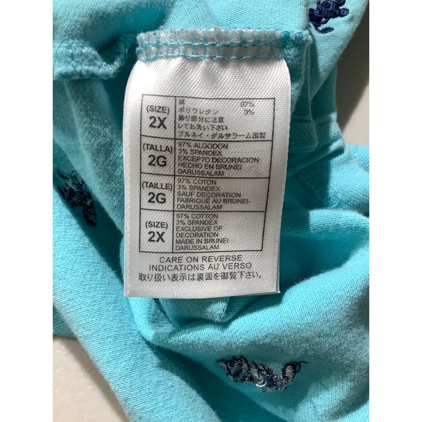 Disney Mickey Mouse Polo Women’s Size 2X – Playful, Classic, Teal