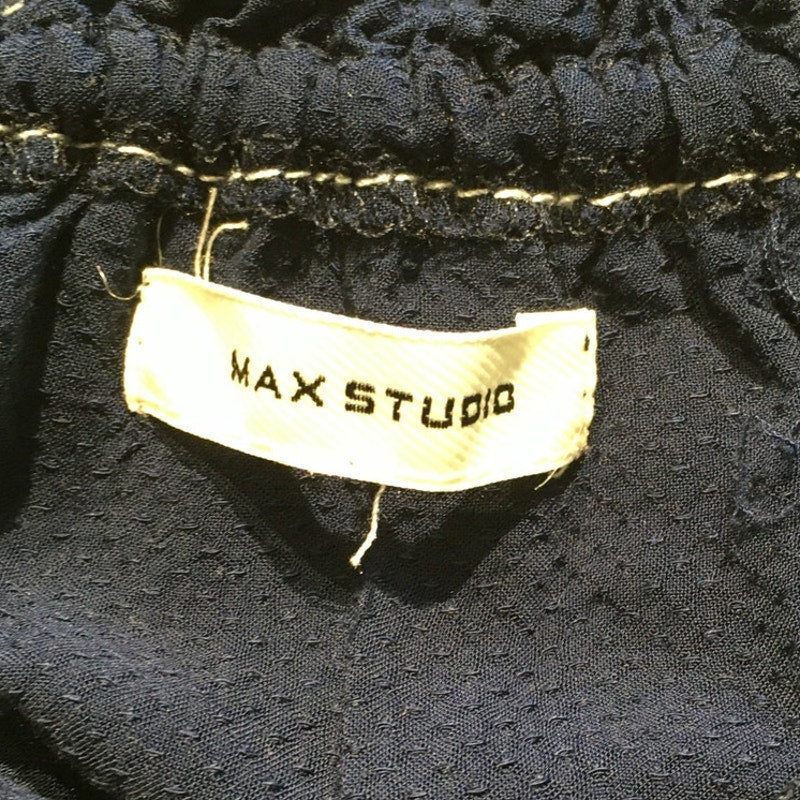 Max Studio Navy Floral Dress Size M - Boho, Feminine, Cottagecore