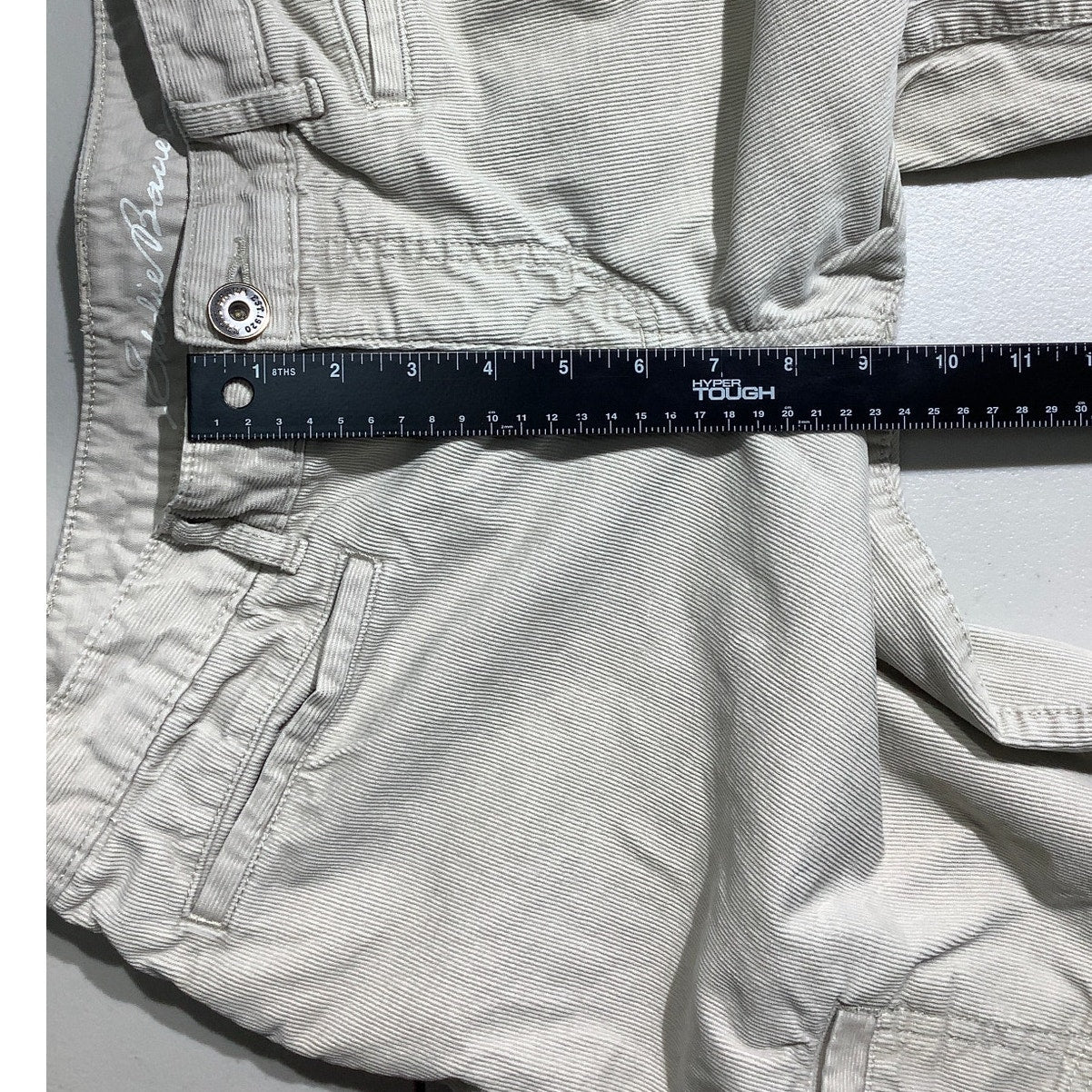Eddie Bauer Cream Corduroy Cargo Pants Women 12 — Outdoor, Casual, Utility